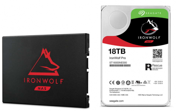 Фото - Seagate, накопители для NAS, IronWolf Pro 18TB, IronWolf Pro 125, IronWolf 125